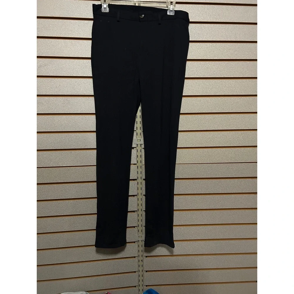Murano Alex Fit Mens 30x32 Black Dress Pants Modern Comfort Stretch Slacks